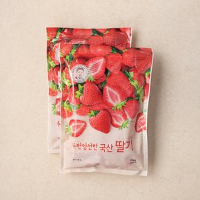 국산 냉동 딸기 1kg *2봉