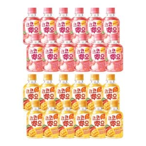 팔도 코코뿌요 복숭아 280ml x 12개 + 애플망고 280ml x 12개