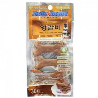 오너클랜 강아지사시미 양갈비 30g 3개 강아지간식 애견간식 육포