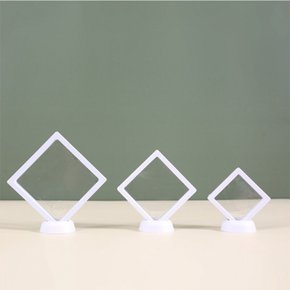 악세사리 필름 액자 케이스+받침 화이트 중 굿즈 전시