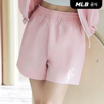 MLB [코리아공식]여성 스포티브 바시티 3부 우븐 반바지 CLE (L.Pink)
