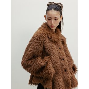 SLIT FLARE FUR JACKET_TT4W002BR