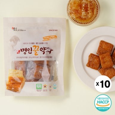 김규흔 한과 명인 꿀약과 (파우치형) 80g X 10봉지