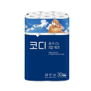 코디 순수 3겹데코 30롤 30m x 3개