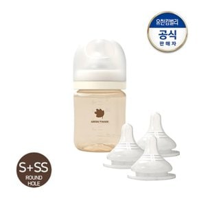 베베그로우 PPSU 젖병 160ml (S 젖꼭지)+젖꼭지 SS 1P x 2개