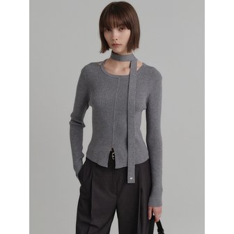 룩캐스트 [3차 리오더][NEW 컬러 추가] 위트니 컷아웃 니트 탑 / WHITNEY CUTOUT KNIT TOP_4colors