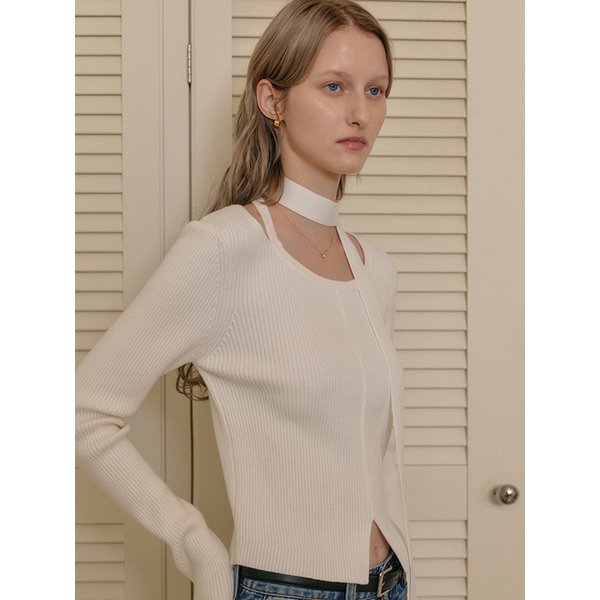 [3차 리오더][NEW 컬러 추가] 위트니 컷아웃 니트 탑 / WHITNEY CUTOUT KNIT TOP_4colors