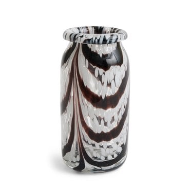 HAY 헤이 HAY  Splash Vase Roll Neck X-Small Coffee and white 스플래쉬 베이스 롤 넥 엑스스몰