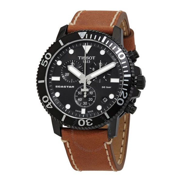 3924064 Tissot Seastar 1000 Chronograph Quartz Black Dial Mens