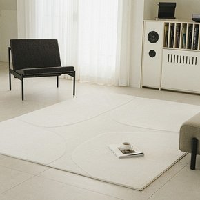 크레바스 카빙 워셔블 러그 카페트 4size 3colors