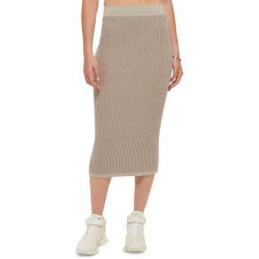 5398775 DKNY Jeans Womens Back Slit Long Pencil Skirt