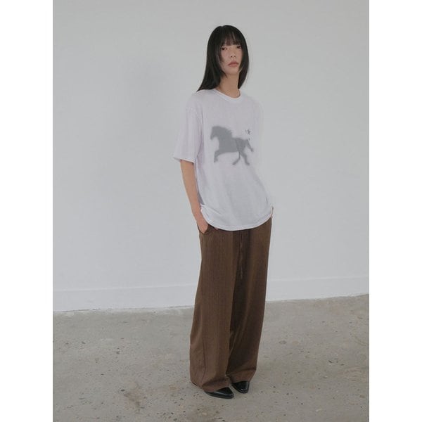 Vintage Stripe Banding Pants_BROWN