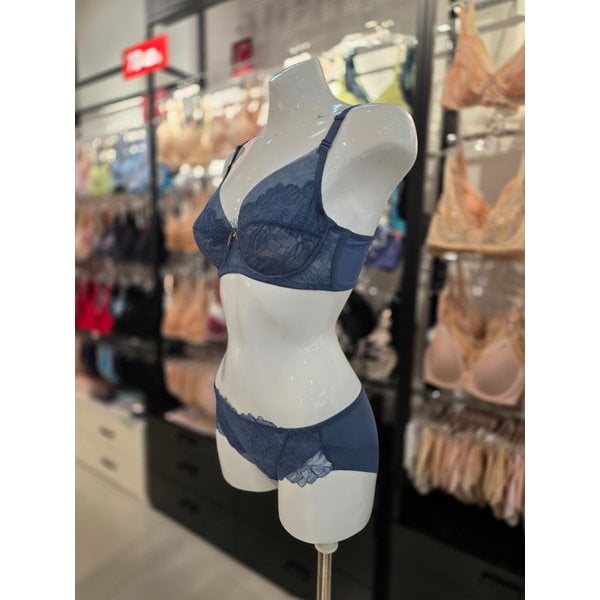 [시흥점] (시흥) 비너스 플로럴 홑겹 브라,헴팬티 세트 [VBR1790/VPT1790H-BG]