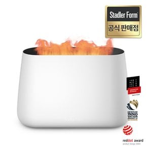 공식판매점 3in1 불멍 대용량 가습기 벤 화이트 Amber light 벽난로 조명 효과