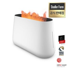 공식판매점 3in1 불멍 대용량 가습기 벤 화이트 Amber light 벽난로 조명 효과
