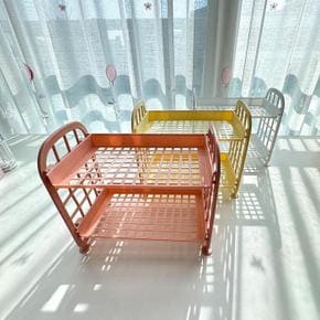 심플 조립식 2단 다용도 선반