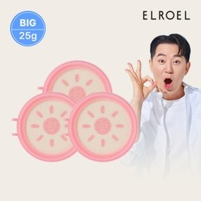 핑크 톤업 빅 선쿠션 리필 25g x 3개_ELROEL