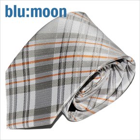 blu:moon 넥타이 - 시즌체크 그레이 8cm