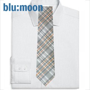 blu:moon 넥타이 - 시즌체크 그레이 8cm