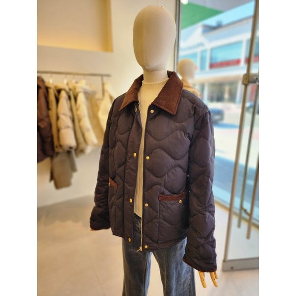 [여주점] [JJ 지고트] 여성 코듀로이 칼라 덕 다운 점퍼 GRAM2PD911