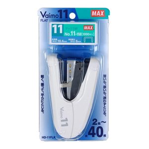  [그린에버] 일본 MAX Vaimo11 FLAT 스테이플러 호치키스 화이트 / HD-11FLK/W
