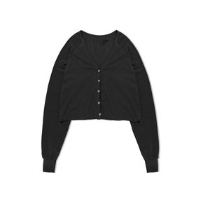 Washing Easy Cardigan - Charcoal