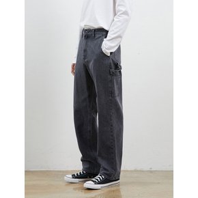 DENIM CARPENTER PANTS GREY