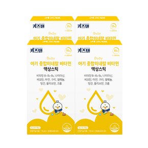 아기 종합미네랄 비타민 액상스틱 망고맛 15ml x 30포, 4박스