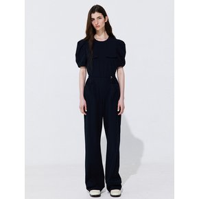 Puff Belted Jumpsuit_Navy