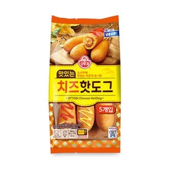오뚜기 [무료배송][오뚜기] 맛있는 치즈핫도그 400g (5개입)