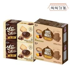 씩씩가게 샌드에이스 2종 2개씩(밤라떼, 찐초코)