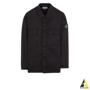 스톤아일랜드 115WN OLD Treatment Brushed Cotton Canvas Overshirt (7815115WN V