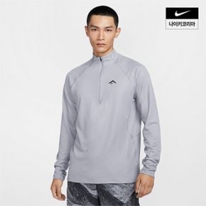 맨즈 나이키 트레일 드라이 핏 하프집 미드 레이어 탑 NIKE FV9995-078