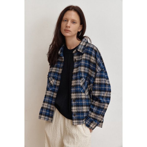 bellaco check shirtket-BLUE