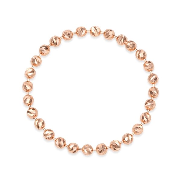 [비앤비골드] 14K 데일리 레이어드 컷팅 볼체인반지 S GTR37690