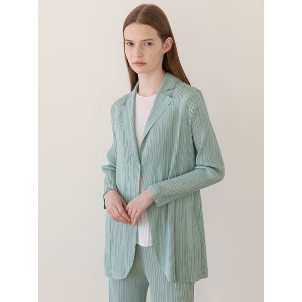 Pleats jacket_Sky Blue