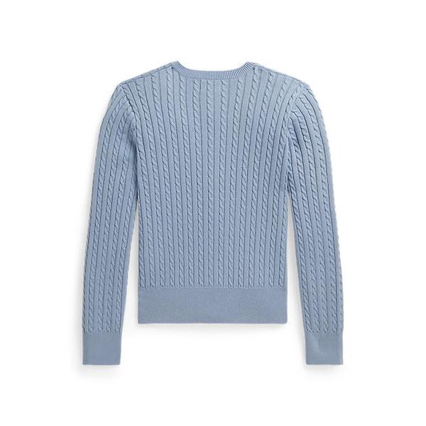 폴로 키즈 여아 7-16세 미니 케이블 코튼 카디건(CWPOSWEG6820619400)