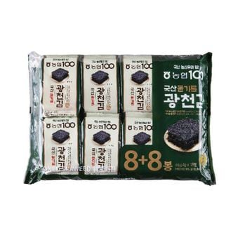 무케렌시아 [감사선물]농협_국산들기름광천김(8+8봉) 든든한끼 간편식
