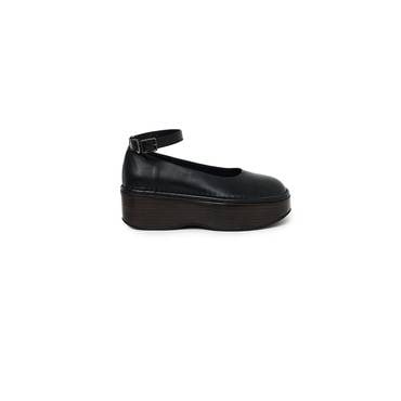 샵아모멘토 아모멘토 25SS Platform Flats, Black
