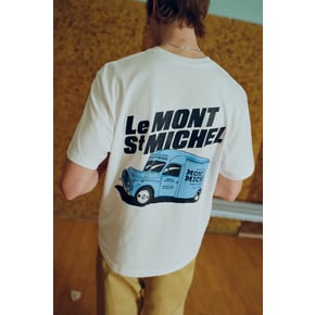남성 (M) Back Printed T-shirt_IVORY_LSTA0TS45M