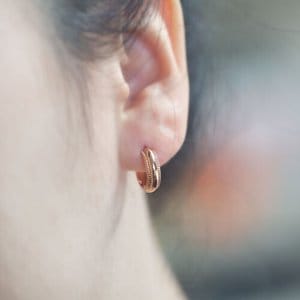 신쥬얼리 14K 18K 심플 로레트 원터치 데일리 귀걸이 여자친구선물 아내생일선물 포인트 귀걸이