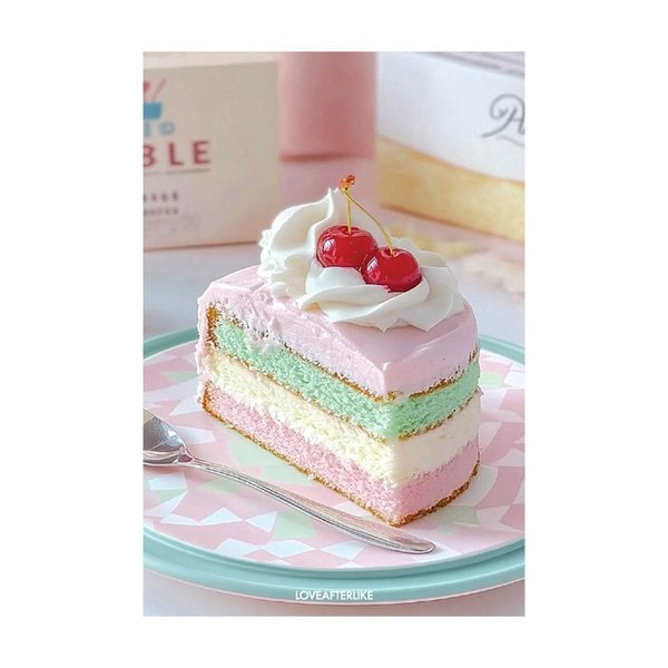 Petit Cake Card Series_GREEN,PINK
