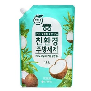 퐁퐁 친환경 주방세제 코코넛 리필 1.2L (WBDDA6A)