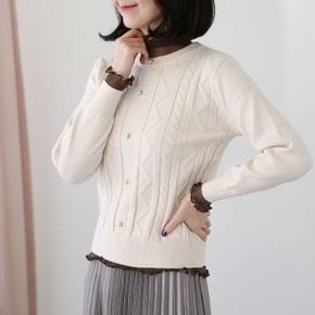 비스코 진주버튼 니트 MKN101_P354659377