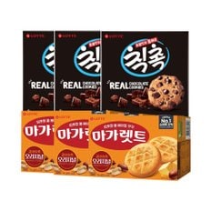 롯데 칙촉오리지날180g(12봉입)x3개  + 마가렛트 오리지널176g x3개