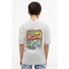 26년 S/S    T42G3KKO900BT1      세일링 그래픽 티셔츠 (라이트 그레이, 워시드 블랙)