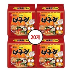 농심 얼큰한너구리 120g 5입X4개 20개