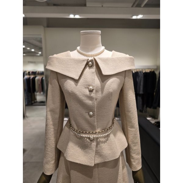 [파주점] 그레이스 펄 오프숄더 자켓 JR2A0JK281