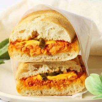  [뽐뽐] 간편 식사대용 스파이시 치킨 샌드위치 195g x 5개입
