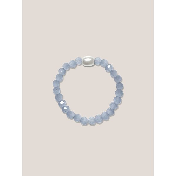 블루 드롭 비즈반지